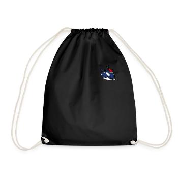 Orca Pixélisé Noël - Drôle - Sac de sport léger - noir - Devant
