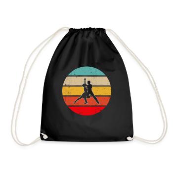 Dancing Retro - Drawstring Bag - black - Front