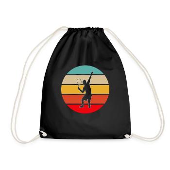 Tennis Rétro - Sac de sport léger - noir - Devant