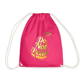 Do Not Pear - Be Vegan - Turnbeutel - Fuchsia - Vorne