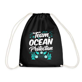 Equipe Marine Protection Mer Mer Océan Protection - Sac de sport léger - noir - Devant