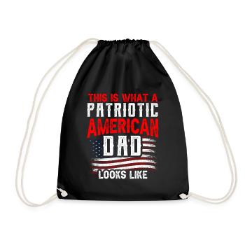 Voici à quoi ressemble un père américain patriote - Sac de sport léger - noir - Devant