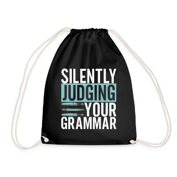 Professeur d’anglais Englisch Lehrer - Sac de sport léger - noir - Devant