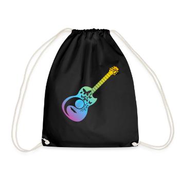 Guitar Musician Bass Guitar Player - Bass Guitaris - Turnbeutel - Schwarz - Vorne