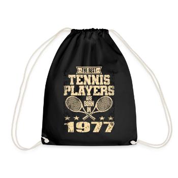 Les meilleurs joueurs de tennis sont nés en 1977 - Sac de sport léger - noir - Devant