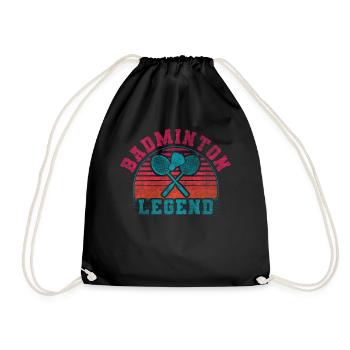 Raquettes Retro Crossing Cool Légende du badminton - Sac de sport léger - noir - Devant