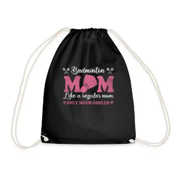 Cool Badminton Mom Badminton Player Mother - Turnbeutel - Schwarz - Vorne