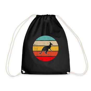 Kangourou Rétro - Sac de sport léger - noir - Devant