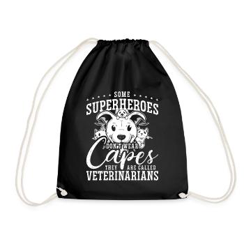 Veterinary Some Superheroes Don't Wear Vet Student - Drawstring Bag - black - Front
