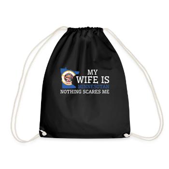 Rien ne me fait peur Minnesotan Woman Minnesota - Sac de sport léger - noir - Devant