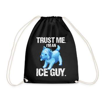 Ice Carving Chain Saw - Trust Me I'm An Ice Guy - Turnbeutel - Schwarz - Vorne