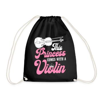 Violoniste Violoniste Fille This - Sac de sport léger - noir - Devant