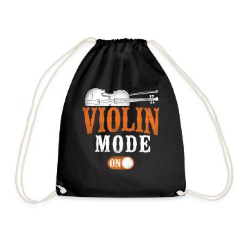 Violin Violinist Vintage Violin - Turnbeutel - Schwarz - Vorne