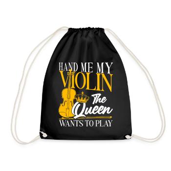 Violoniste Fille Hand Me My - Sac de sport léger - noir - Devant