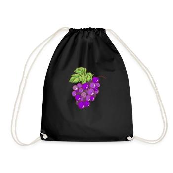 Grapes Grapes - Drawstring Bag - black - Front
