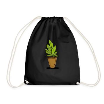 Plant houseplant - Drawstring Bag - black - Front