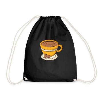 Tasse à café Cappuccino - Sac de sport léger - noir - Devant