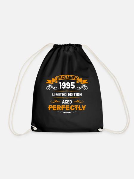 Décembre 1995 Cadeau d’anniversaire vintage - Sac de sport léger - noir