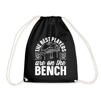 Pianiste pianiste - Les meilleurs joueurs sont sur le - Sac de sport léger - noir - Devant