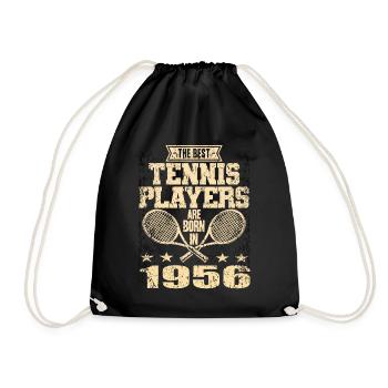 The Best Tennis Players Are Born In 1956 - Turnbeutel - Schwarz - Vorne