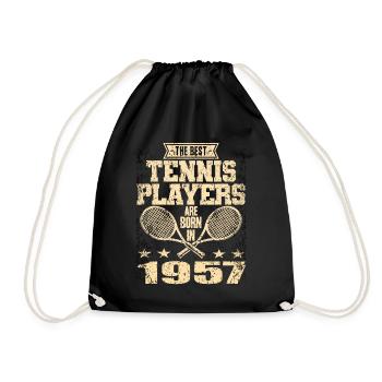 Les meilleurs joueurs de tennis sont nés en 1957 - Sac de sport léger - noir - Devant