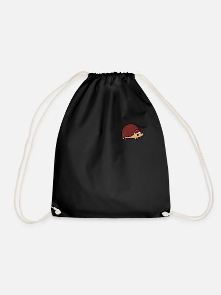 Hérisson de Noël pixélisé - Drôles de hérissons - Sac de sport léger - noir