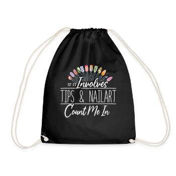 S’il s’agit de conseils et de nail art nail designer - Sac de sport léger - noir - Devant