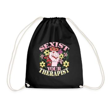 Feminism Emancipation Feminist - Drawstring Bag - black - Front