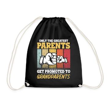 Les meilleurs parents sont promus grands-parents - Sac de sport léger - noir - Devant