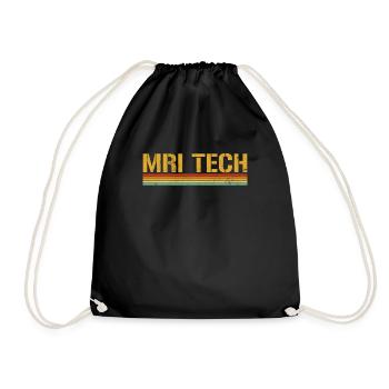 MRI Technologist vintage, Radiologic MRI technolog - Turnbeutel - Schwarz - Vorne