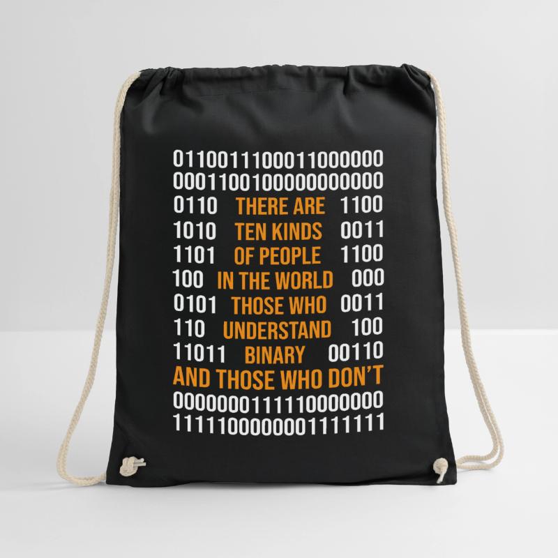 Programmation de code binaire Il existe 10 types de Peop Sac de sport léger