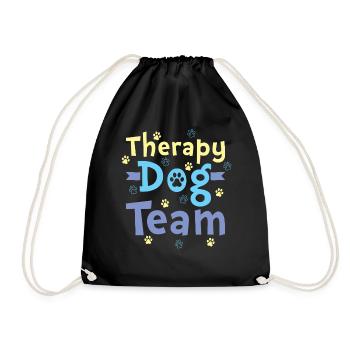 Therapiehunde Team - Turnbeutel - Schwarz - Vorne