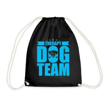 Therapiehunde Team - Turnbeutel - Schwarz - Vorne