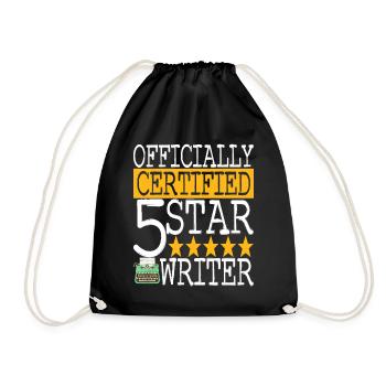 Auteur Écrivain Écrivain - Sac de sport léger - noir - Devant