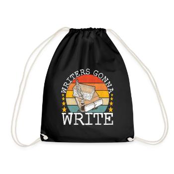 Auteur Écrivain Écrivain - Sac de sport léger - noir - Devant