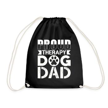 Therapiehunde Papa - Turnbeutel - Schwarz - Vorne