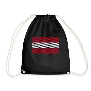 Drapeau autrichien - Sac de sport léger - noir - Devant