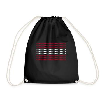 Drapeau autrichien - Sac de sport léger - noir - Devant