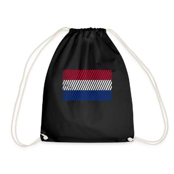Drapeau des Pays-Bas - Sac de sport léger - noir - Devant