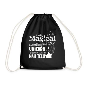 Je suis un peu une technicienne ongulaire magique - Sac de sport léger - noir - Devant