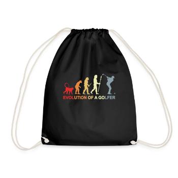 Golfer Evolution - Turnbeutel - Schwarz - Vorne