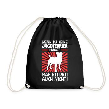 Wenn du Jagdterrier nicht magst Jagdterrier - Turnbeutel - Schwarz - Vorne