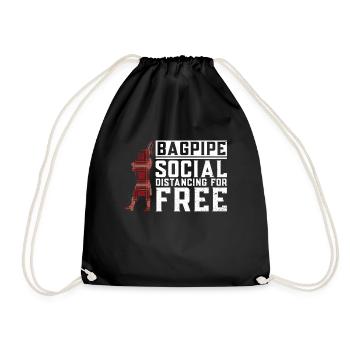Cornemuse - Distanciation sociale gratuite - Cornemuse - Sac de sport léger - noir - Devant
