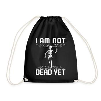 Chemise Dia de los Muertos, je ne suis pas encore mort - Sac de sport léger - noir - Devant
