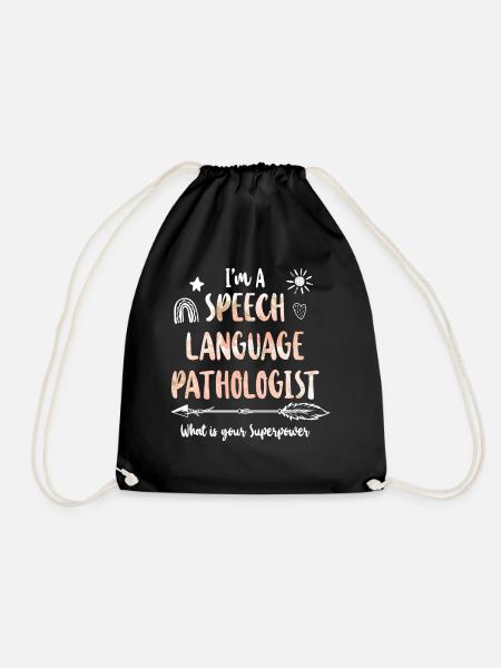 Speech Therapist Therapy Assistant - Turnbeutel - Schwarz