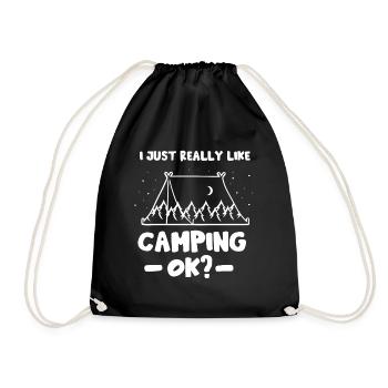 J’aime juste camper très bien camper camping - Sac de sport léger - noir - Devant