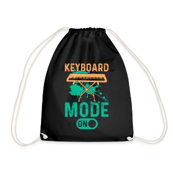 Mode clavier activé - Pianiste Piano Claviériste - Sac de sport léger - noir - Devant