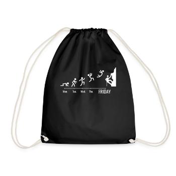 Escalade de bloc Escalade Alpinisme - Sac de sport léger - noir - Devant