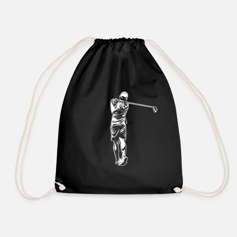 Golfer - Turnbeutel - Schwarz