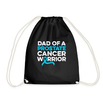Dad Of a Prostate Cancer Warrior Family Prostate - Drawstring Bag - black - Front